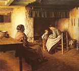 Walter Langley The New Arrival painting